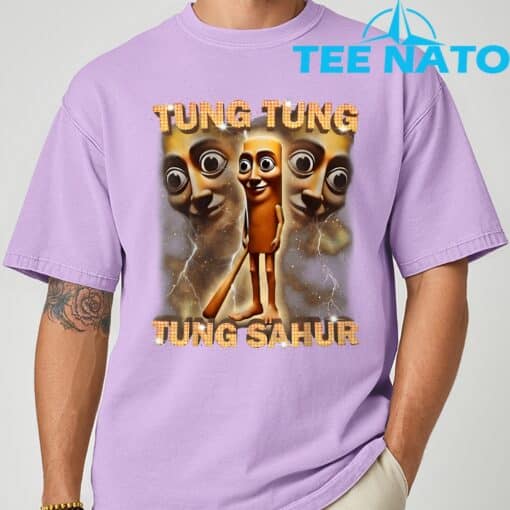 Tung Tung Tung Sahur Is Calling Funny Italian Brainrot T-Shirt - Image 8