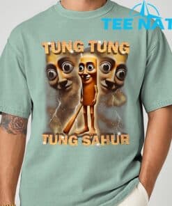 Tung Tung Tung Sahur Is Calling Funny Italian Brainrot T Shirt 7