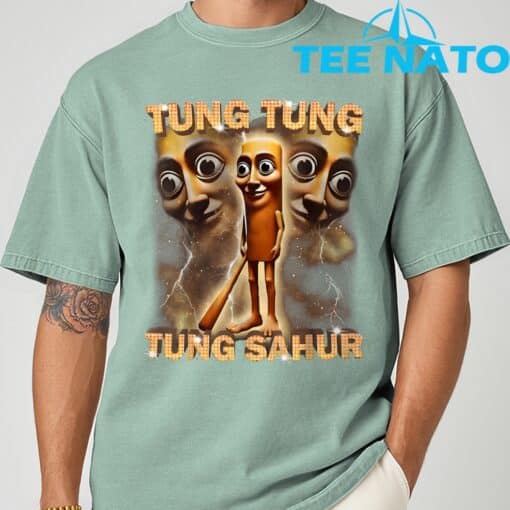 Tung Tung Tung Sahur Is Calling Funny Italian Brainrot T-Shirt - Image 6