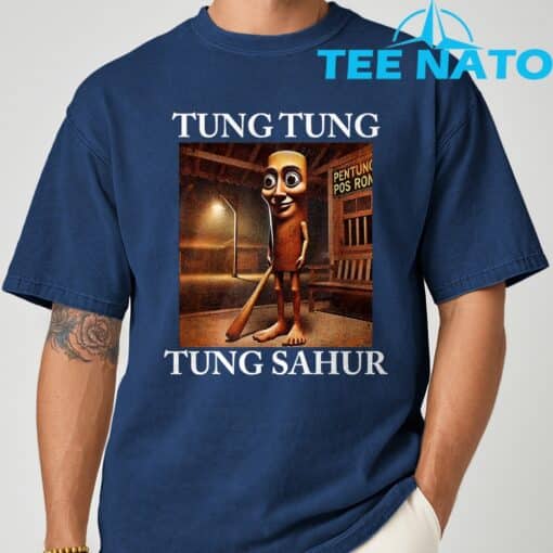 Tung Tung Tung Sahur - Italian Brainrot Meme T-Shirt - Image 3