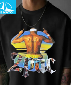 Tupac Shakur Back View Albums Graphic Shirt