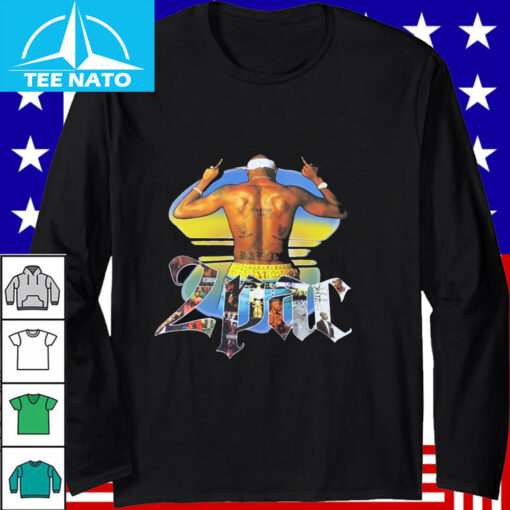 Tupac Shakur Back View Albums Graphic Shirt - Image 4