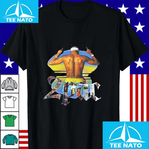 Tupac Shakur Back View Albums Graphic Shirt - Image 3