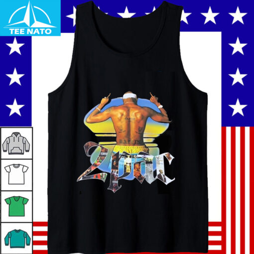 Tupac Shakur Back View Albums Graphic Shirt - Image 2