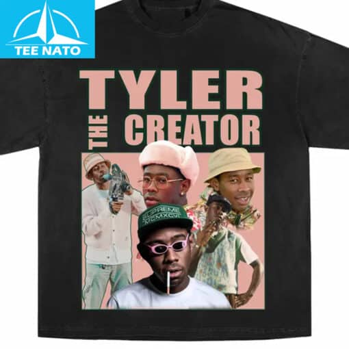 Tyler The Creator Rapper Artist Collage Shirt - Image 4