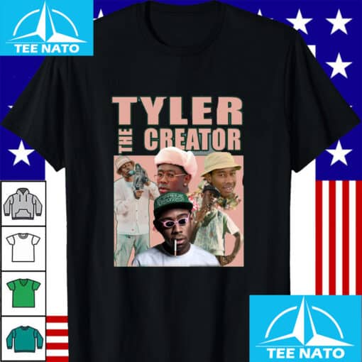 Tyler The Creator Rapper Artist Collage Shirt - Image 2