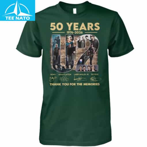 U2 50 Years 1976-2026 Thank You For The Memories Shirt - Image 3