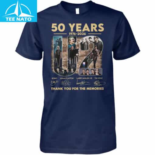 U2 50 Years 1976-2026 Thank You For The Memories Shirt - Image 5