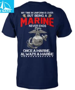 USMC Veteran Marine Never Ends Shirt 3
