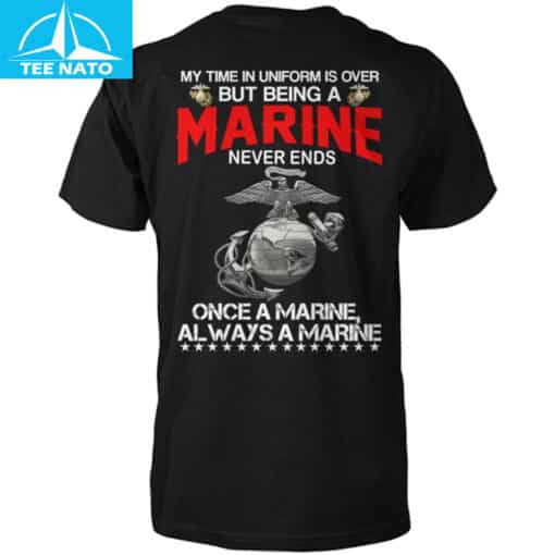 USMC Veteran Marine Never Ends Shirt