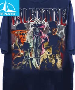 Valentine Nick Film Noir Detective Style Graphic Shirt1