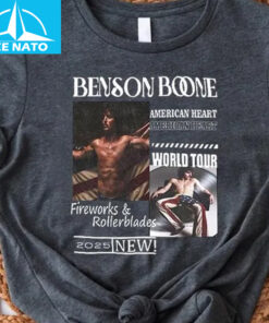 Vintage Benson Boone Ameriacan Heart 2025 Shirt2