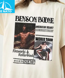 Vintage Benson Boone Ameriacan Heart 2025 Shirt3