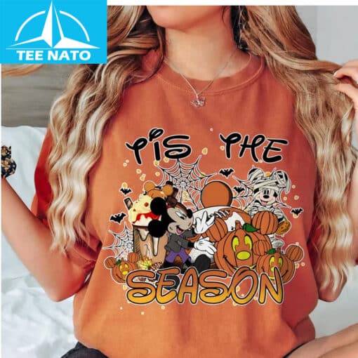 Vintage Disney Halloween Tis The Season Shirt - Image 3