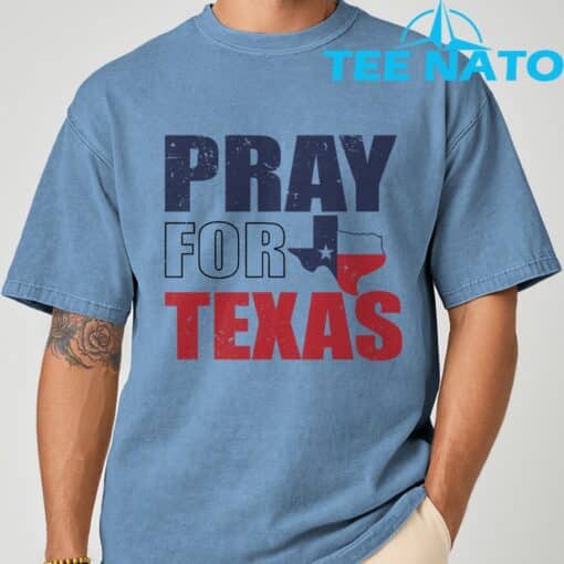 Vintage Pray for Texas Camp Mystic Shirt - Image 3