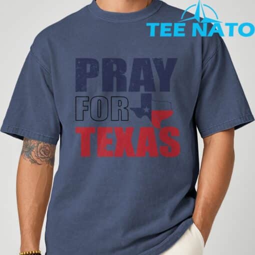 Vintage Pray for Texas Camp Mystic Shirt - Image 4
