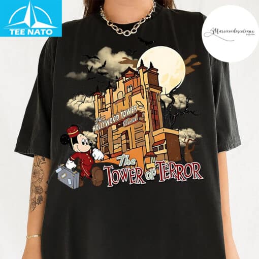 Vintage Retro Haunted Hotel Ride Shirt - Image 3