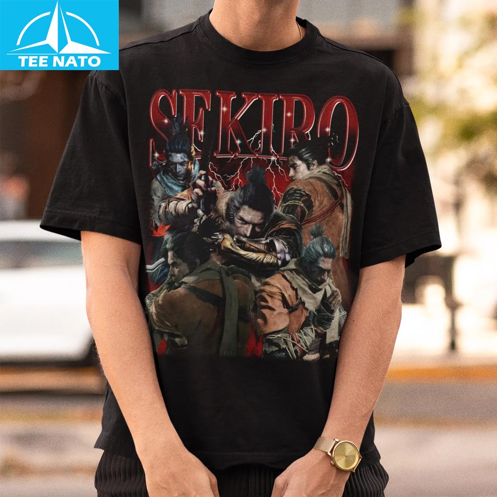 Vintage Sekiro Wolf One-Armed Shinobi Gaming Shirt