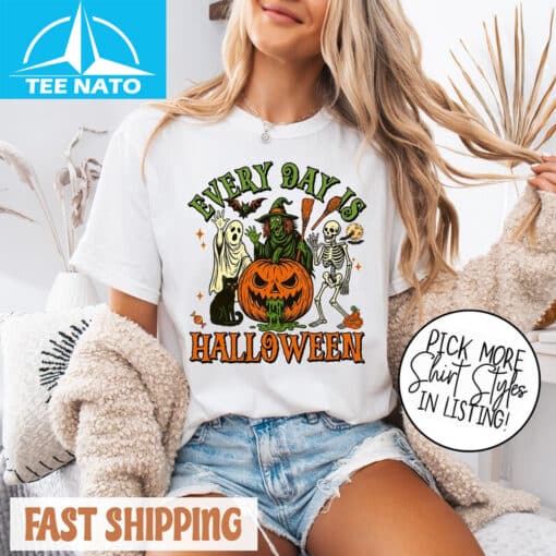 Vintage Spooky Season Every Day Is Halloween Shirt