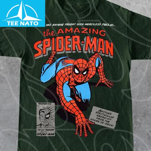 Vintage The Amazing Spiderman Shirt - Image 7