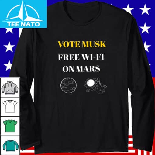 Vote Elon Musk Free Wifi Shirt - Image 3