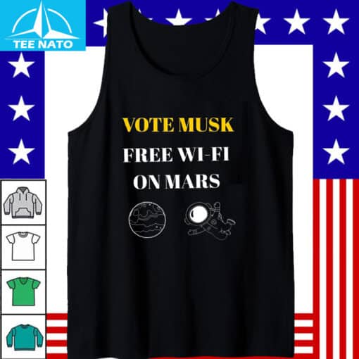 Vote Elon Musk Free Wifi Shirt - Image 5