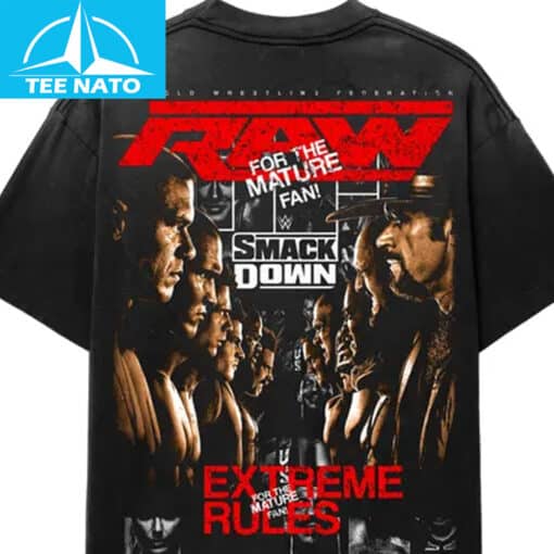 WWE Ruthless Aggression Raw Smackdown Extreme Rules Wrestling Shirt - Image 2