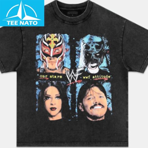 WWF Attitude Era Our Stars Shirt - Image 3