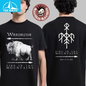 Wardruna Fire In The Mountains July 25-27 2025 Concert Shirt 14 Wardruna Fire In The Mountains July 25 27 2025 Concert Shirt