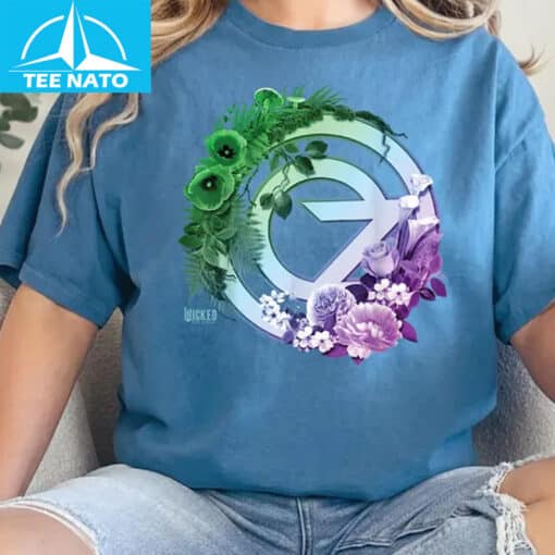Wicked For Good Oz Logo Floral and Vine Shirt - Image 2