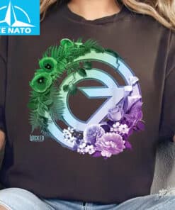 Wicked For Good Oz Logo Floral and Vine Shirt3