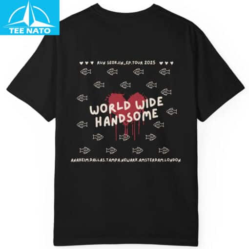 World Wide Handsome Run Seokjin EP Tour Concert Shirt - Image 5
