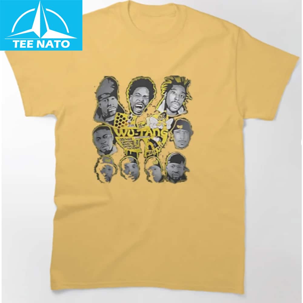 Person wearing the Wu-Tang Clan Members Head Artwork Shirt