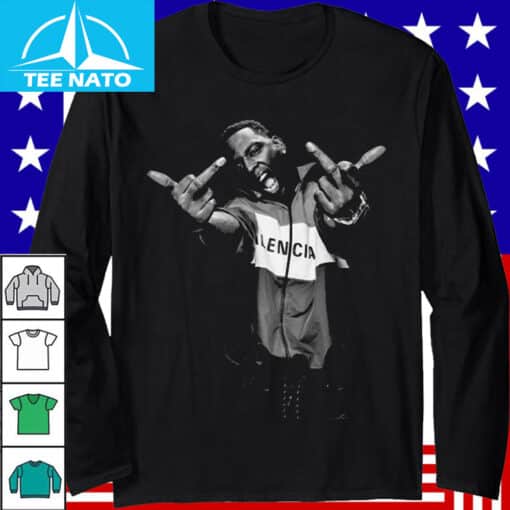 Young Dolph Flipping Off Balenciaga Jacket Shirt - Image 4