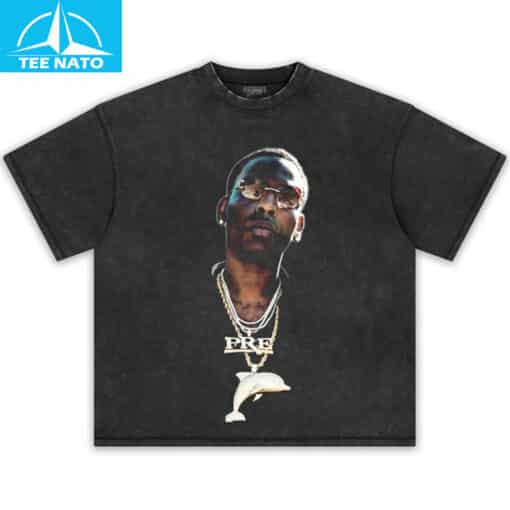 Young Dolph Rapper PRE Dolphin Chain Shirt - Image 3