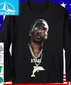 Young Dolph Rapper PRE Dolphin Chain Shirt3