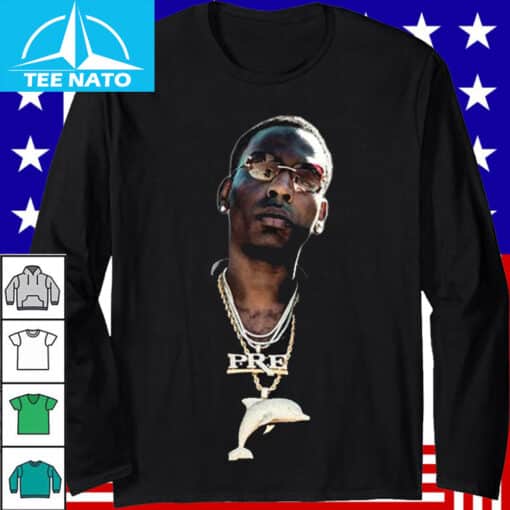 Young Dolph Rapper PRE Dolphin Chain Shirt - Image 4