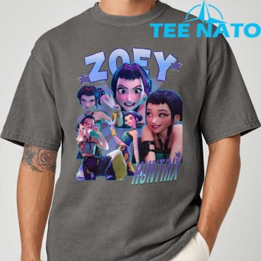 Zoey Huntrix Kpop Demon Hunter T-Shirt - Image 4