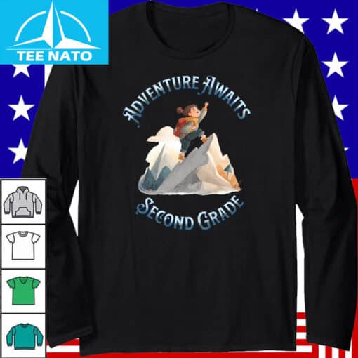 Adventure Awaits Second Grade Shirt - Image 3