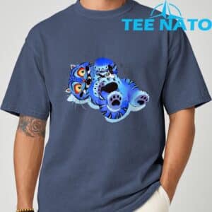 Cute Derpy Tiger and Bird Japanese Art T Shirt 5