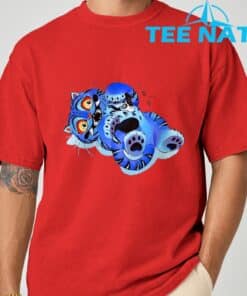 Cute Derpy Tiger and Bird Japanese Art T Shirt 8