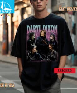 Daryl Dixon The Walking Dead TV Show Vintage Style Shirt2