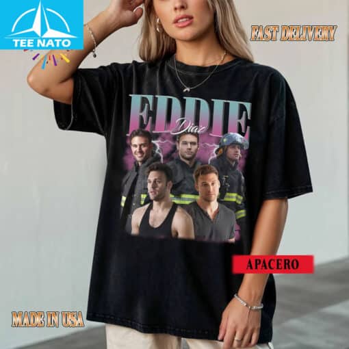 Eddie Diaz 9-1-1 TV Show Firefighter Vintage Style Shirt