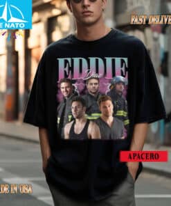 Eddie Diaz 9 1 1 TV Show Firefighter Vintage Style Shirt2