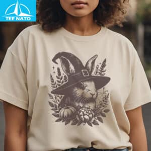 Halloween Bunny Shirt Bunny Witch Hat Shirt2