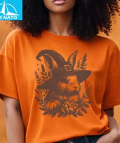 Halloween Bunny Shirt Bunny Witch Hat Shirt3