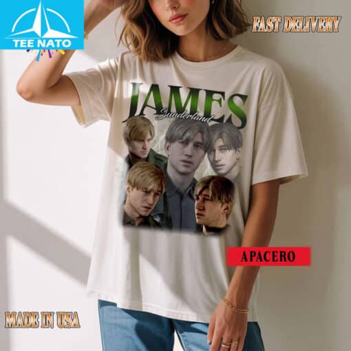 James Sunderland Silent Hill 2 Game Character Vintage Style Shirt - Image 3