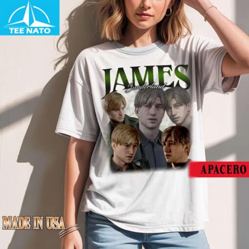 James Sunderland Silent Hill 2 Game Character Vintage Style Shirt - Image 5