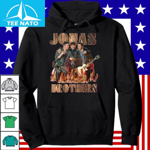 Jonas Brothers Burning Guitars Band Music Shirt - Image 4