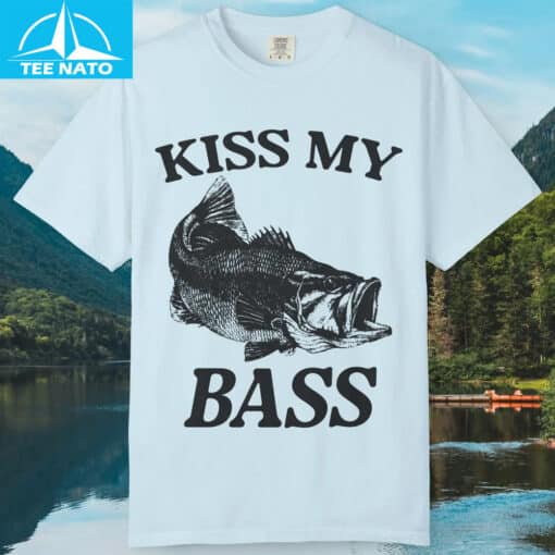 Kiss My Bass Fishing Shirt - Image 6